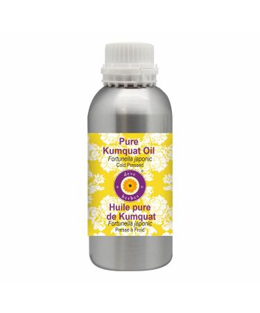 Deve Herbes Pure Huile de Kumquat (Fortunella japonic) Press Froid qualit th rapeutique naturelle 630ml (21 oz) 630 ml (Lot de 1)