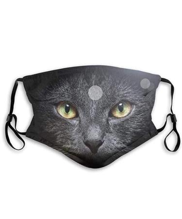 Lieikic cow oral mask mouth protection with motif washable fabric breathable dustproof mouth and nose protection neckerchief for women men (s)