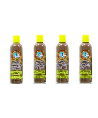 Hawaiian Blend Kona Browning Lotion 4 Pack 8 oz. each