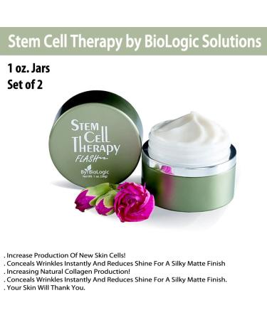 Stem Cell Therapy FLASH - BioLogic Solutions for Smoother Firmer Skin (Set of 2 Jars) - International Shipping Available - Buy Online on GoSupps.com