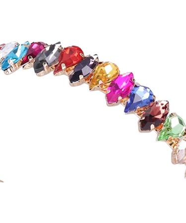 Buachoi Rhinestone Headband - Fashionable Pearl & Crystal Hair Accessories for Weddings Birthdays Parties | Colorful Women's Headdress - Buy Online on GoSupps.com