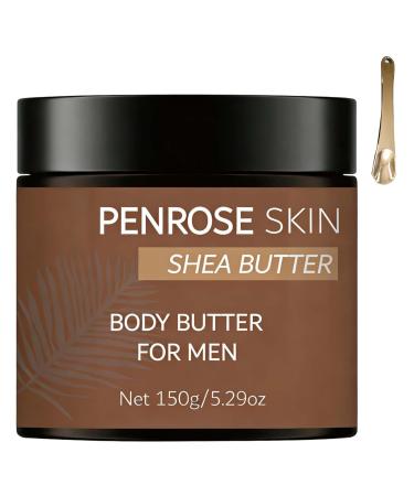 Body Butter for Men Cologne Body Cream with Shea & Cocoa Butter Coconut Oil Long-Lasting Hydration & Fragrance Moisturizing Formula for Dry Skin-5.2oz (1pcs)