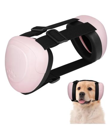 BERGWERK Dog Ear Muffs for Dog Hearing Protection 29dB NRR Dog Headphones for Noise Protection Medium Pink