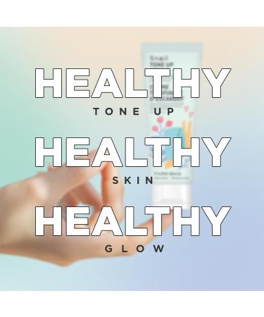 FARMSKIN Snail Tone-Up Cream - Tinted Korean Glow Moisturizer for All Skin Types | Anti-Aging Snail Mucin Cream - Buy Online on GoSupps.com