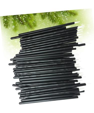 DRESSOOS 100pcs Makeup Gadgets White Wand Applicator Eyeliner Liquid Eyeliner Brush Makeup Stick Soft Head 15cmX10cm Black - Buy Online on GoSupps.com