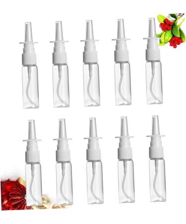 FOMIYES 30ml 10pcs Plastic Nasal Spray Bottles - Cosmetic Travel Containers - Transparent Color - Buy Online on GoSupps.com