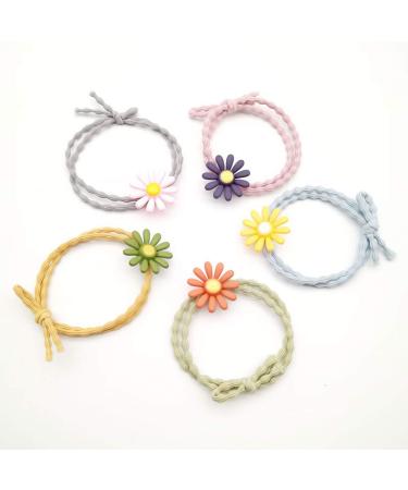 Cuhair Daisy Design Elastic Hair Ties - 10pcs | International Shipping Available - Buy Online on GoSupps.com