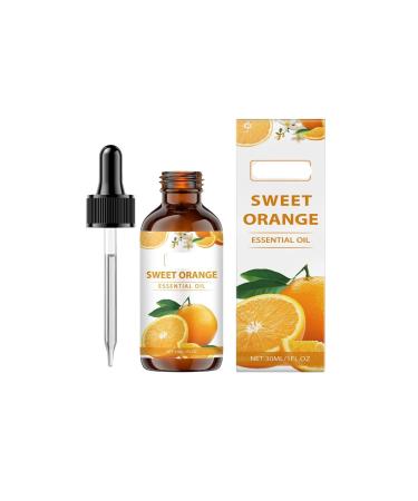 TS TAC-SKY Orange Care Essential Oil - Gentle Hydrating Plant-Based For Skin & Diffuser Non-Greasy Stress Relief With Pleasant Scent(1PCS)