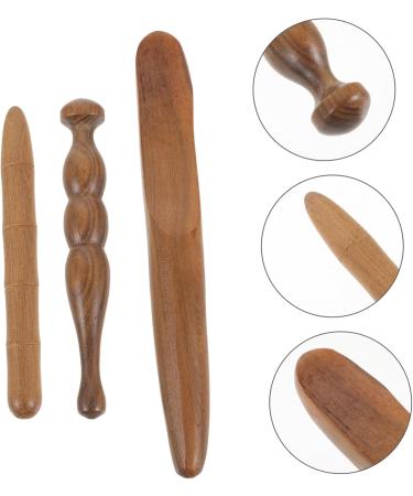 Villcase 3-Piece Manual Massage Tool Set | Hand Massager & Acupuncture Roller Device | Wooden Foot & Hand Massagers for Relaxation - Buy Online on GoSupps.com