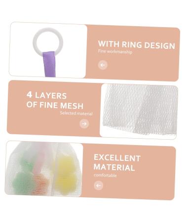 Shower Net Bag - Exfoliating Soap Foam Pouch | Handmade Bath Tool for Deep Cleansing | 13x12cm - Buy Online on GoSupps.com