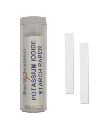 Potassium Iodide Starch Oxidizer Test Paper Vial of 100 Paper Test Strips for Chlorine Iodine and Peroxide Detection