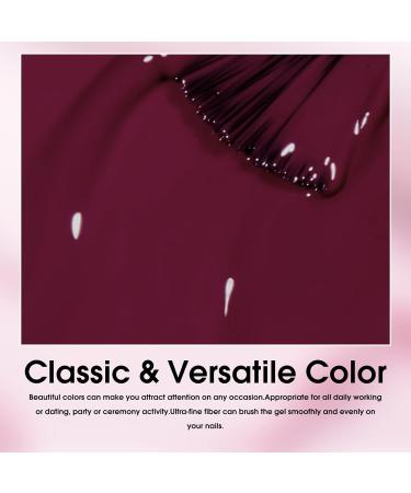 VENALISA Burgundy Gel Nail Polish - 12ml Amaranth Red Wine Color Soak Off UV LED Nail Gel for Nail Art & DIY Manicure at Home - International Shipping Available - Buy Online on GoSupps.com