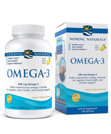 Nordic Naturals Omega-3 Lemon 690 mg 120 Soft Gels