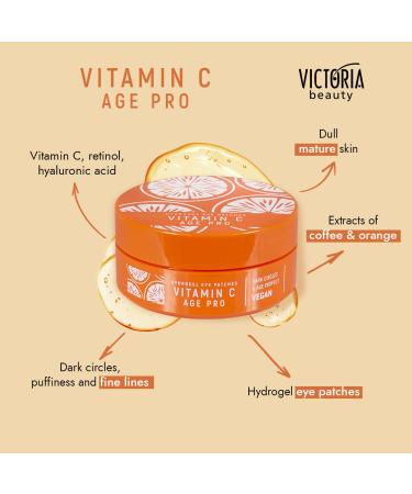 Victoria Beauty 60 Pads Eye Patches with Vitamin C - Brightening Under Eye Cooling Pads for Dark Circles | International Shipping - Buy Online on GoSupps.com