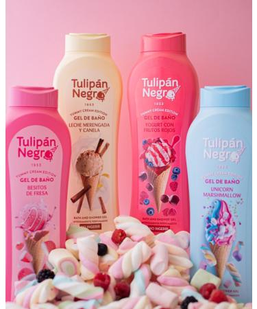 Tulipan Negro Unicorn Marshmallow Shower Gel - 21 fl oz | Nourishing & Moisturizing Body Wash with Delightful Scent | International Shipping Available - Buy Online on GoSupps.com