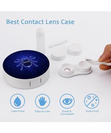 Spider Tarantula & Starry Sky Contact Lens Travel Kit - Portable & Cute with Mirror for Daily Use - Buy Online on GoSupps.com