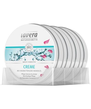 Lavera Creme basis sensitive organic shea butter & organic almond oil 3-pack (3 x 150ml)