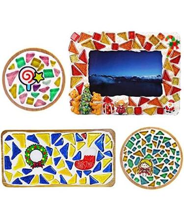500g Mixed Color Irregular Crystal Mosaic Tiles - Tiny DIY Craft Tiles for Home Decoration - 0.4X0.4 Inch - Mix Color Series - Buy Online on GoSupps.com