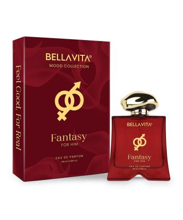 BELLA VITAS Mood Collection Fantasy Eau De Parfum for Him with Apple Cinnamon Musk and Vanilla |Premium Long Lasting Fragrance Perfume for Men 100 ML
