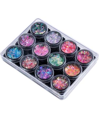 FOMIYES 3pcs Make-Up Sequins & Gel Set - Shiny Body & Face Glitter for Manicure | International Shipping Available - Buy Online on GoSupps.com
