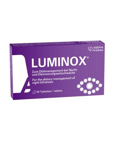 Luminox Vision Supplements | Eye Tablets for Eyesight Improvement with Guarana Bilberry Chokeberry and Ginkgo Biloba Extracts | Best Vitamins for Eyes and Improved Night Time Vision