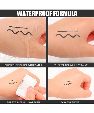 DekRion White & Black Waterproof Liquid Eyeliner Set for Women - Long-lasting, Quick Drying Eye Liners - Easy to Use Makeup Tool - Buy Online on GoSupps.com