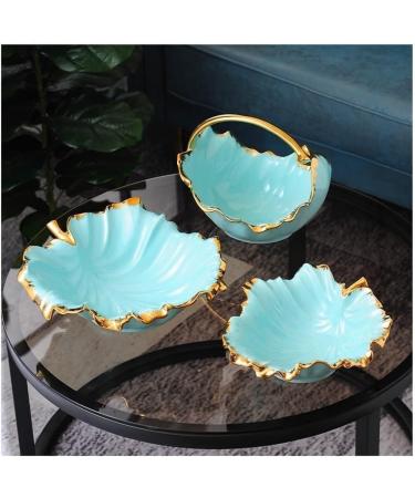 Kitchen Countertop Fruit Rack Fruit Basket Ceramic Fruit Bowl Creative Fruit Basket Countertop Fruit Bowl Stand Bread Vegetable Snacks Organizer Storage for Kitchen Fruit Trays for Party (Color : B B 3pcs
