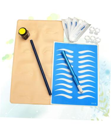 Mikinona Embroidery Kit Cup Embroidery Ink Blue Pencil Skin Practice Eyebrow Dark Coffee and D Pigment Manual Suit - Buy Online on GoSupps.com