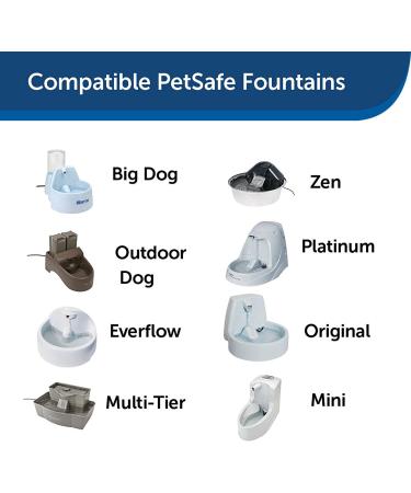 PetSafe Drinkwell Dual Cell Carbon Filters - Fresh Filtered Water for Dog and Cat Water Fountains | 3-Pack, 6-Pack, 9-Pack, 12-Pack - Buy Online on GoSupps.com