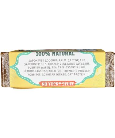 Tipsy Tea Tree Soap Bar - Yellow 5 oz | Natural Antiseptic & Moisturizing Soap for Clear Skin | Buy Internationally - Buy Online on GoSupps.com