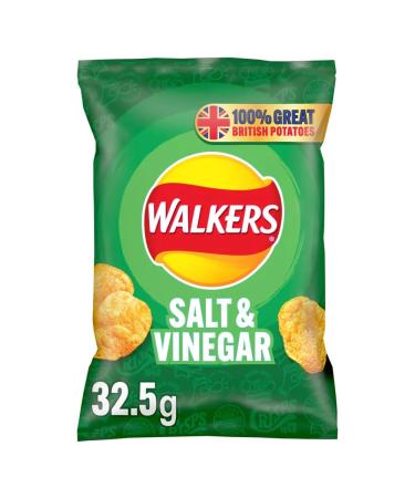 Walkers Salt & Vinegar Crisps 32.5g-Food