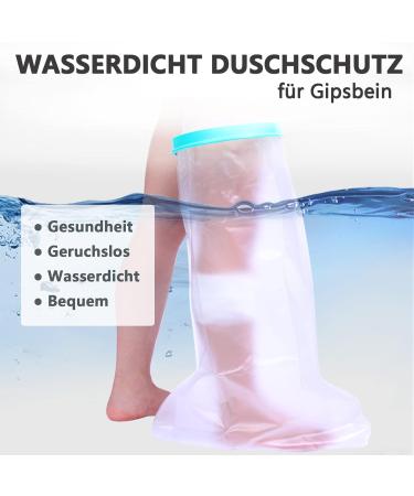 Yeloumiss Waterproof Shower Leg Protector | Adult Plaster Protection for Toes Ankles Feet and Knees | Keep Casts and Bandages Dry - Buy Online on GoSupps.com