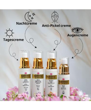 Sattva Face Cream for Men and Women - Anti-Wrinkle Cream Face Pro-Age Day Cream with Kumkumadi Oil - Anti-Ageing Moisturiser Face Cream - Buy Online on GoSupps.com