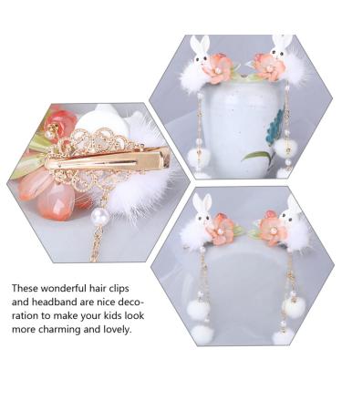 2023 Chinese New Year Plush Bunny Hair Clips - Cute Animal Hair Accessories for Women and Girls | Easter Gifts - Buy Online on GoSupps.com