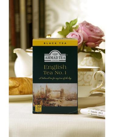 Ahmad Tea English Tea No.1 | Black Tea - 20 Teabag Sachets - Buy Online on GoSupps.com