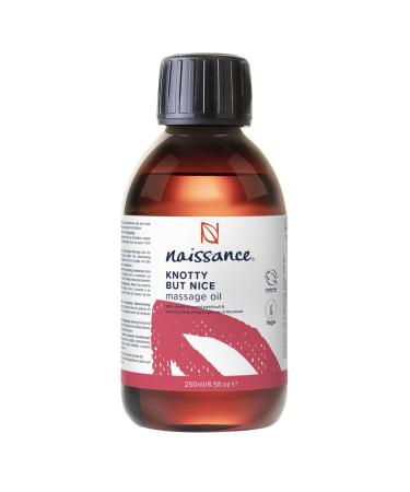 Naissance 'Knotty But Nice' Massage Oil 250ml 100% Blend of Grapeseed with Ylang Ylang Patchouli Clary Sage Orange Grapefruit Frankincense Black Pepper Essential Oils - Buy Online on GoSupps.com