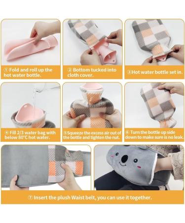 Buy Lutfi 3-in-1 Heat Bottle Belt | Koala Hot Water Bottle for Pain Relief - Neck Back Shoulder & Leg Comfort | International Shipping Available - Buy Online on GoSupps.com