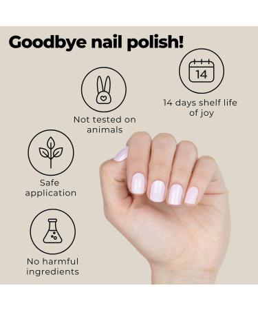 Miss Sophie Cotton Candy Nail Foils - 24 Pastel Pink Strips for Fingernails and Toenails - Buy Online on GoSupps.com