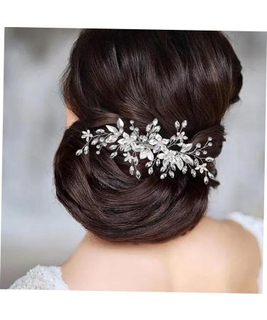 Beaupretty Wedding Hair Accessories Rhinestones Pearl Hair Clips Tiara Hair Barrettes Hair Pin Rhinestone Clips for Hair Metal Hair Comb Vintage Women's Zinc Alloy Hair Piece - Buy Online on GoSupps.com