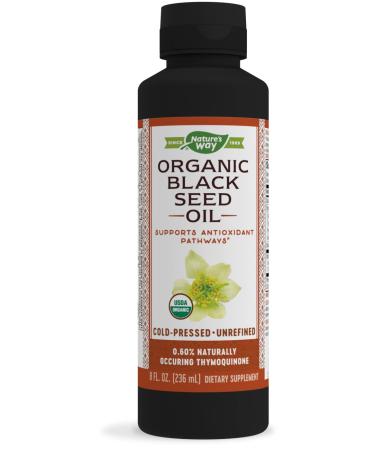 Nature's Way Nature's Way Organic Black Seed Oil - 100% Cold-Pressed, 0.60% Thymoquinone, Vegan, Gluten-Free- 8oz , 7.98 Fl Oz - Buy Online on GoSupps.com