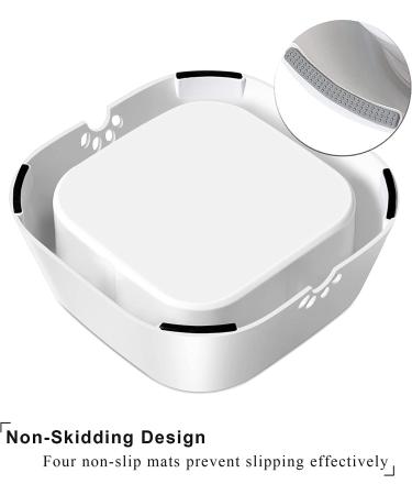 UPSKY No-Spill Pet Water Bowl 35oz - Slow Feeder for Dogs and Cats - Grey - Buy Online on GoSupps.com