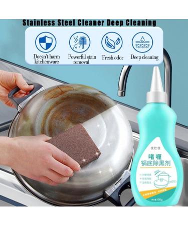 Magic Gel Cleaner for Pots and Pans Gel Cleaner for Cookware Bottom Black Pot Bottom Cleaning Gel Gel Cleaner Effectively Eliminates Tough Stains From The Bottom of Pots. (1PC) - Buy Online on GoSupps.com