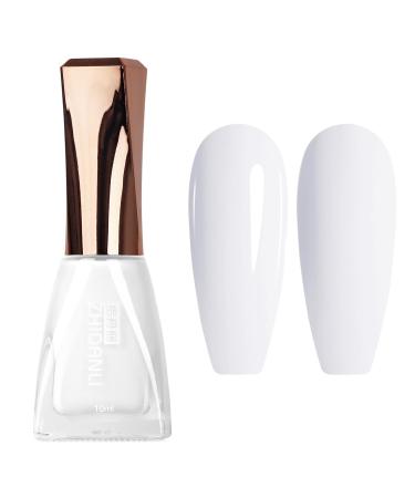 White Nail Polish - Milky White Nail Polish - Pure White Nail Varnish - White Nail Varnish Quick Dry - Oil-Based Formula Long Lasting Nail Polish for DIY Nail Art Manicure at Home