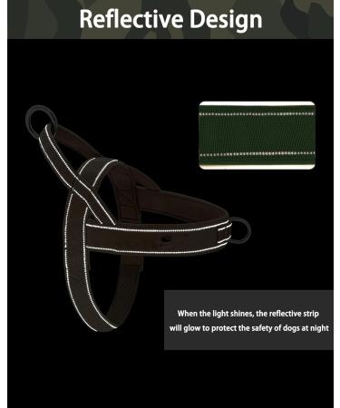 Buy Eeyfarog No Pull Dog Harness for Small & Medium Dogs - Adjustable Reflective Safe & Comfortable - XL Green - International Shipping Available - Buy Online on GoSupps.com