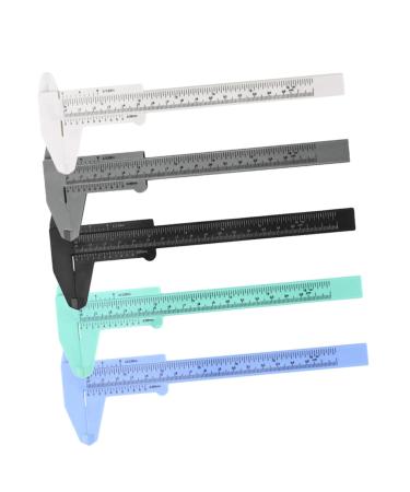FOMIYES 5pcs Eyebrow Measuring Ruler Make up Kit Plumbing Tools Eyebrow Ruler Student Face Plastic Ruler