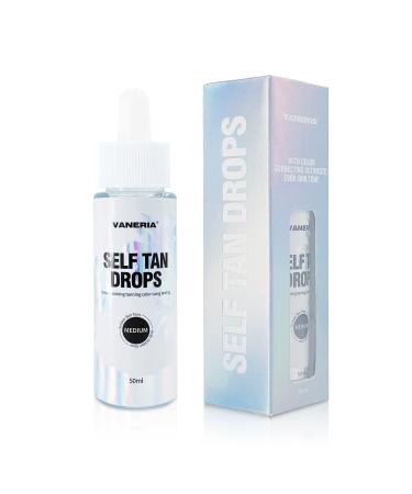 VANERIA Self Tanner Drops Self Tanning Drops Quick Tan Tanologist Dark for Face And Body Vegan And Cruelty Free Self Tanning Drops Medium Hyaluronic Acid  Natural  Long-Lasting  Streak-Free.50ml /1.76 fl. oz - Buy Online on GoSupps.com