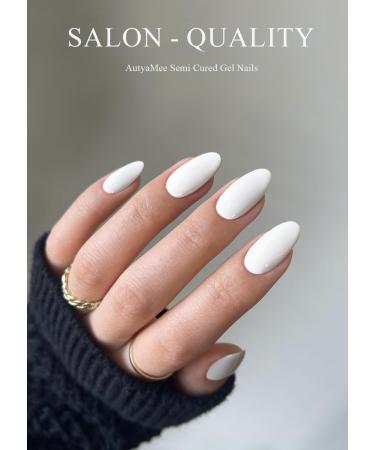 Wahrshei Nail Foils - 20pcs White UV Gel Nail Foil Self-Adhesive Stickers | Gel Polish Wraps for Stunning Nail Art - Buy Online on GoSupps.com