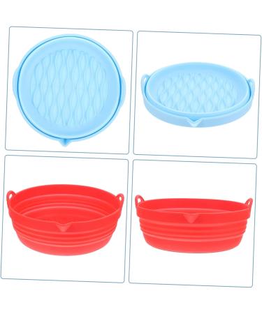 COLLBATH Air Fryer Silicone Fryer Oven Pan 2Pcs air Fryer pan Silicone loaf pan air Fryer Cushion Silicone Liner for air Fryer Round Baking mat Air Fryer Silicone Basket - Buy Online on GoSupps.com