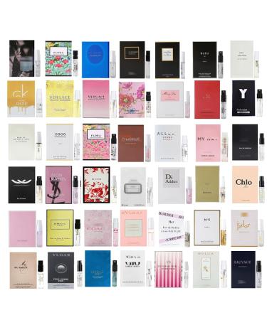 Designer Perfume Sampler Set for Women Popular High End Fragrance Samples (Random 12 Pcs) - Buy Online on GoSupps.com