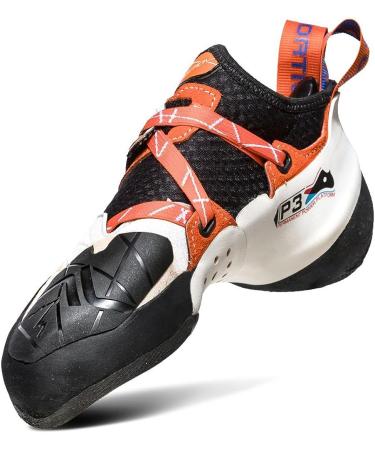 La Sportiva Women's Solution Rock Climbing Shoes 7.5-8 White Lily/Orange - Buy Online on GoSupps.com